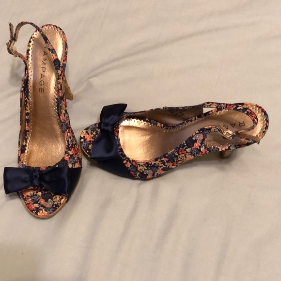 Rampage Shoes - Rampage Peep Toe Heels